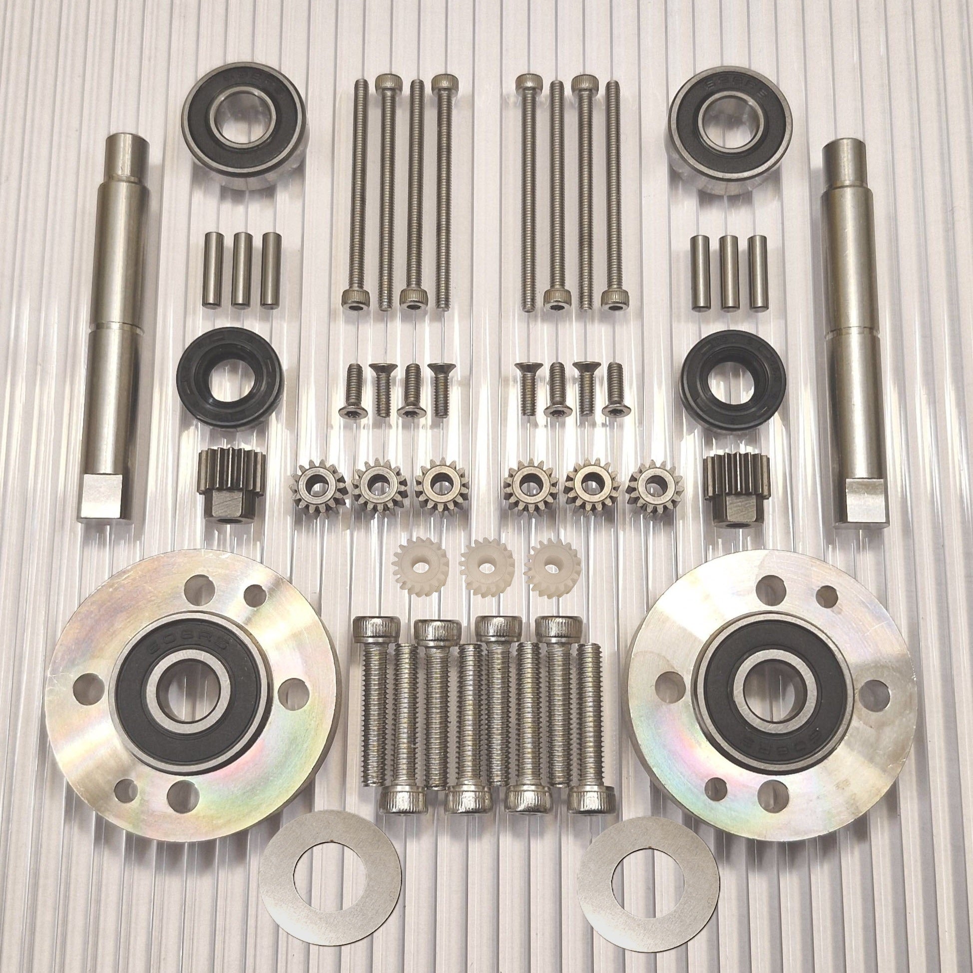 Repair kit small machines with improved bearing solution 2pcs 3pcs plastic gears