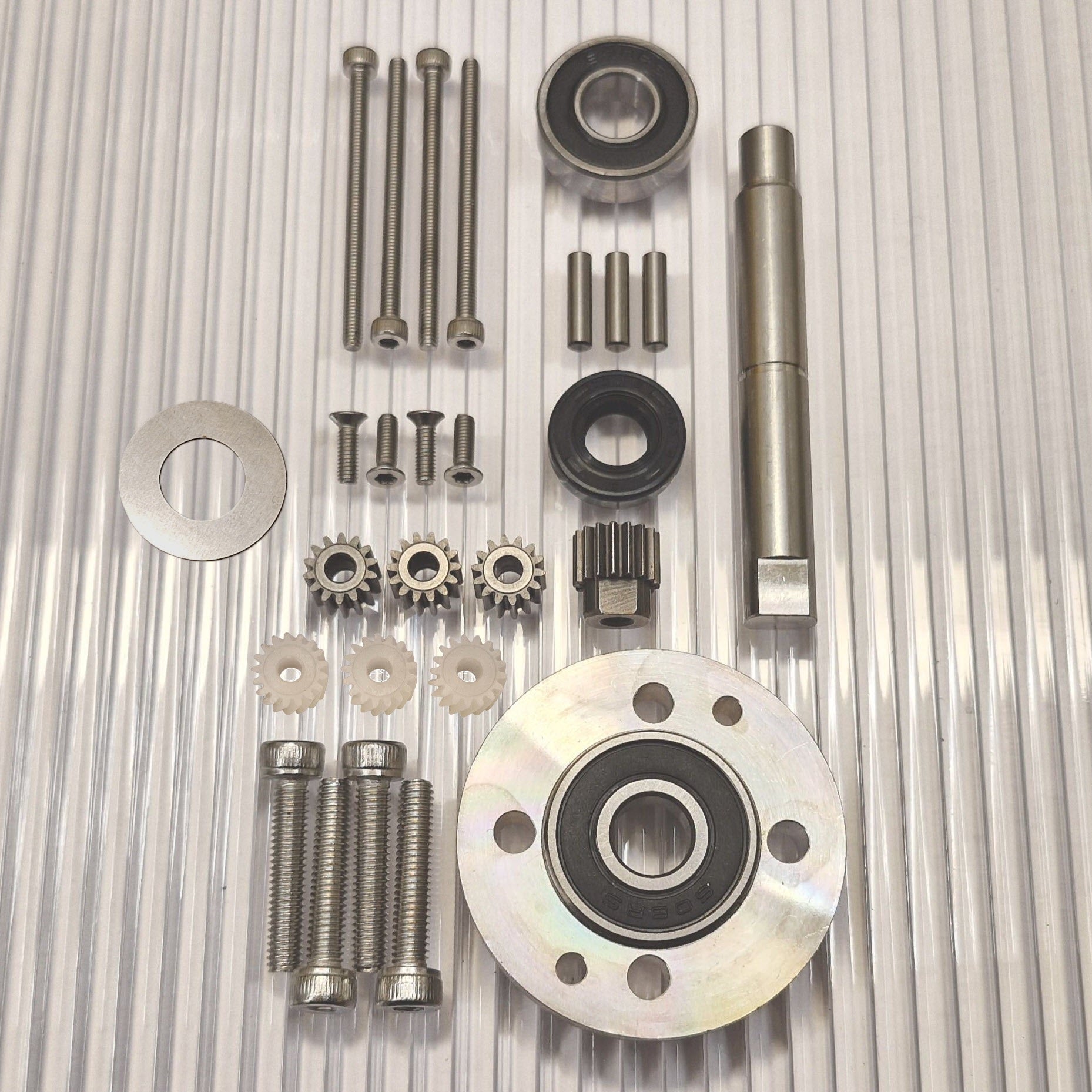 Repair kit small machines with improved bearing solution 1pcs 3pcs plastic gears